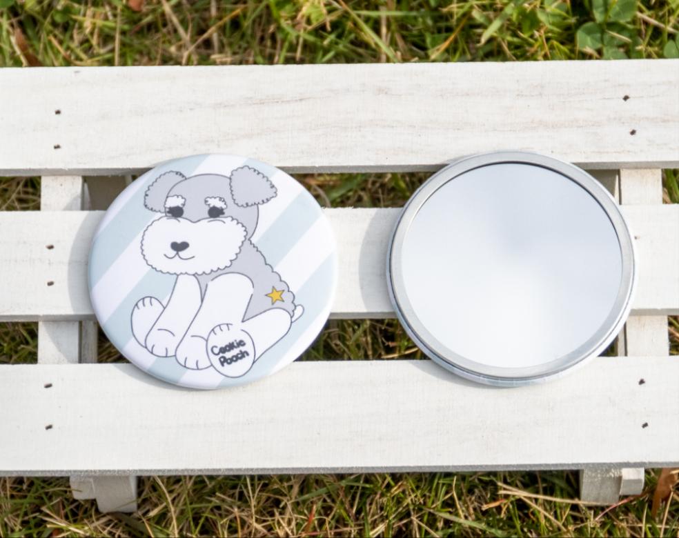 Marshmallow 缶ミラー – Cookie Pooch