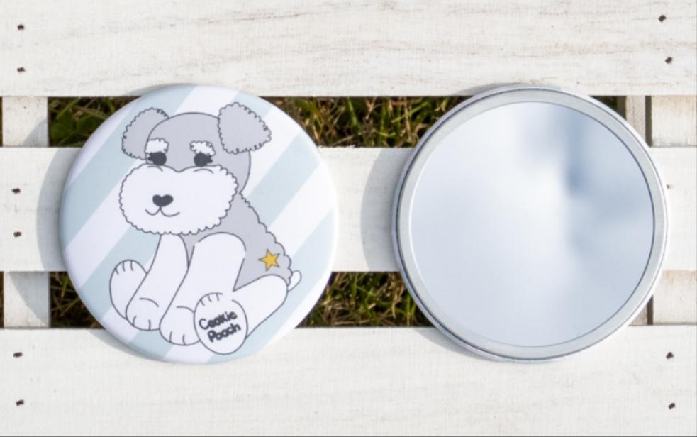 Marshmallow 缶ミラー – Cookie Pooch